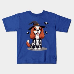 Halloween King Charles Spaniel Kids T-Shirt